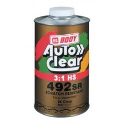 Vernis anti-rayures BODY Autoclear 492 SR (3:1HS) high solid