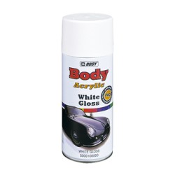 Aérosol de peinture acrylique HB Body Acrylic White Gloss (blanc brillant)
