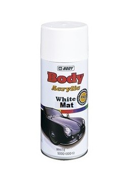 Aérosol acrylique blanc mat pour peinture auto Hb Body Acrylic White
