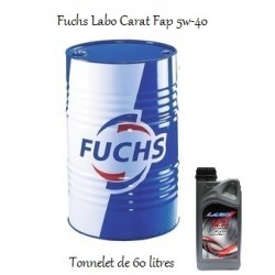 Fuchs Lubrifiant ACEA C3 Labo Carat FAP 5W-40 pour professionnels (tonnelet de 60 litres)