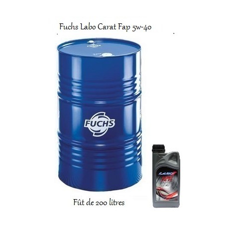 Lubrifiant pour professionnels Labo Carat Fap 5W-40 (fût de 200L)