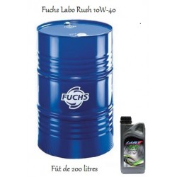 Fuchs lubrifiant Labo Rush TI Sae 10W-40 pour professionnels (fût de 200 Litres)