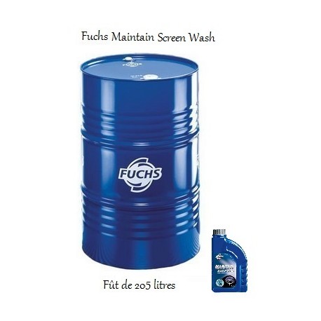 Liquide lave-glace pour professionnels Fuchs Maintain Screen wash (fût de 205L)