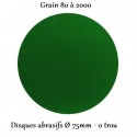 Disque abrasif sans trous grain 80 à 2000 (75 mm - 0 trou) Finixa Sanding Discs Ø 75 mm (boîte de 50)