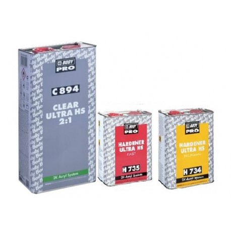 Pack Promo : Vernis Pro Hb Body C894 Clear UHS (5L) + durcisseur Hb Body normal ou rapide (2.5L)