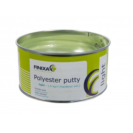 Mastic Polyester léger Finixa Polyester Putty Light (1.5 kg) + durcisseur (Finixa GAP 30)