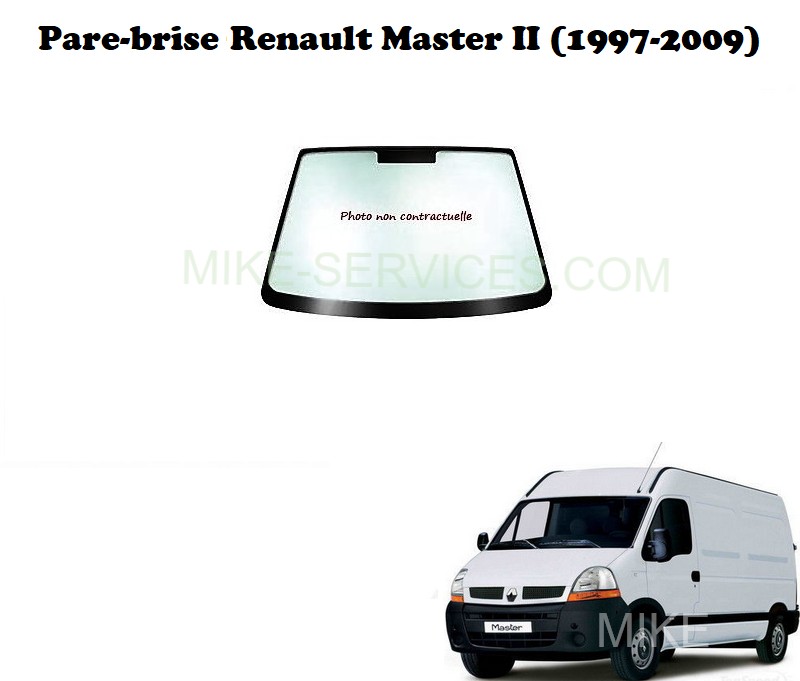 Pare-brise vert-bleu 7247AGN Renault Master phase 2 (1997-2009)