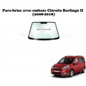 Pare-brise encapsulé 2741AGSVZ1P pour Peugeot Partner / Citroën Berlingo (avec embase)