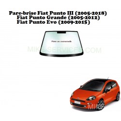 Pare-brise encapsulé 3362AGSZ Fiat Punto III - Fiat Grande Punto - Fiat Punto Evo (2005-2018)