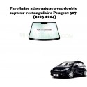 Pare-brise Athermique + double capteur rectangulaire 6542ACDMVZ6P pour Peugeot 307