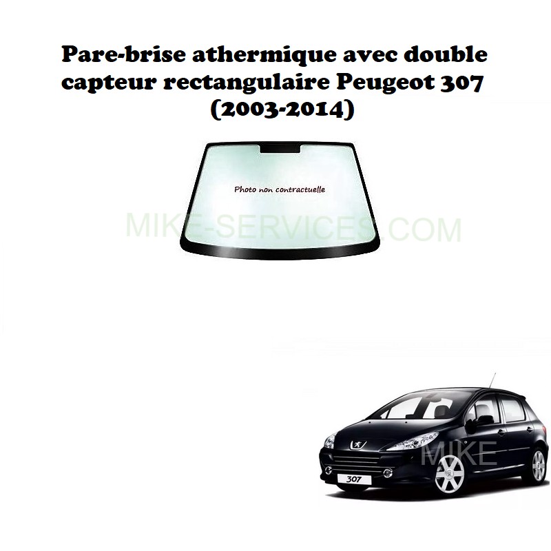 4 déflecteurs d'air pour Peugeot 307 2004-2007,Fenêtre Latérale Visière  Déflecteur Pare-Brise pour Pare-Pluie Bouclier Ventilation