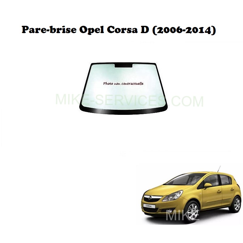 Pare-brise vert encapsulé 6312AGSVZ1M pour Opel Corsa D (2006-2014)