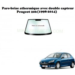 Pare-brise athermique avec double capteur 6539ACCMV6T pour Peugeot 206 (1998-2014)