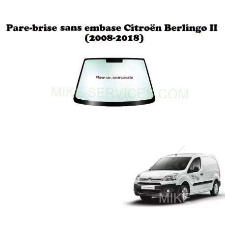 Pare-brise 2741AGSVZ pour Peugeot Partner / Citroën Berlingo (sans embase)
