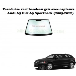 Pare-brise 8580AGSGYMVW1B pour Audi A3 + A3 Sport (avec capteurs)