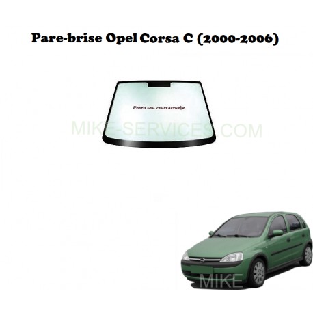 Pare-brise vert 6290AGS pour Opel Corsa C (2000-2006)